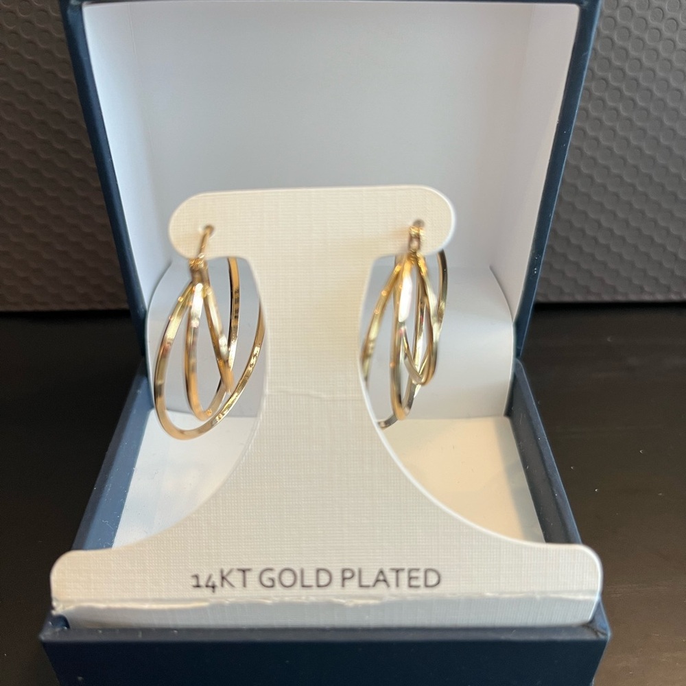 14KT Gold Plated Hoop Earrings